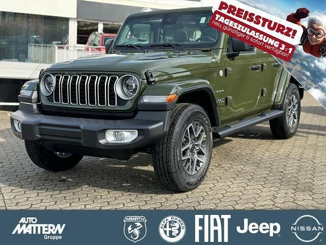 Gebraucht Jeep Wrangler Sahara 272 PS (200 kW) 2024 Sarge green clear coat SUV