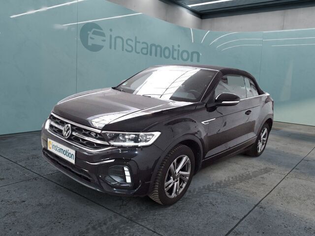 Schwarz Gebraucht 2024 VW T-Roc Cabriolet R-line Cabrio | 33.154 € (Fairer Preis) - Bild 1/2