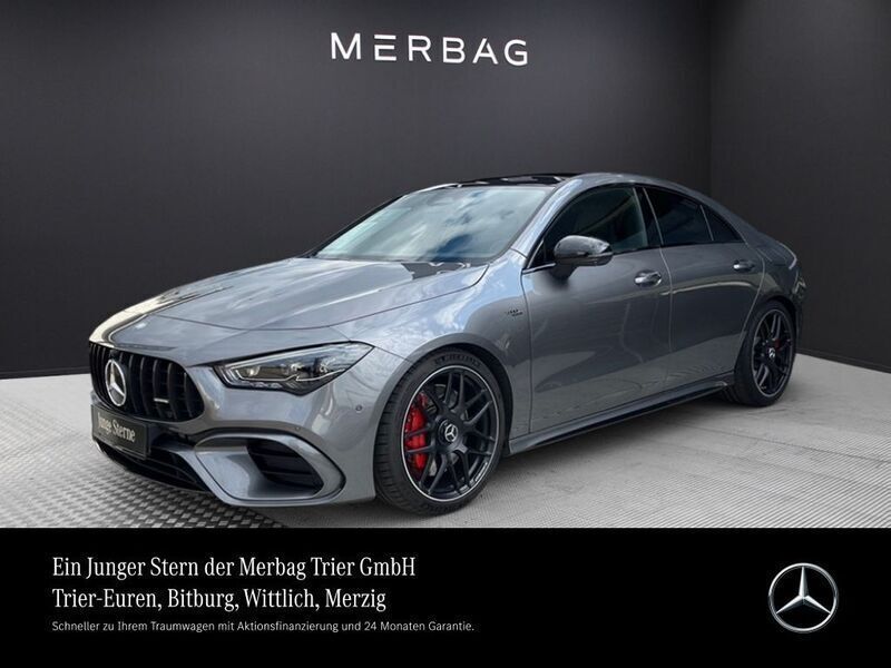 Metalliclack mountaingrau Gebraucht 2023 Mercedes CLA45 AMG AMG Coupé | 62.330 € (Teuer) - Bild 1/4