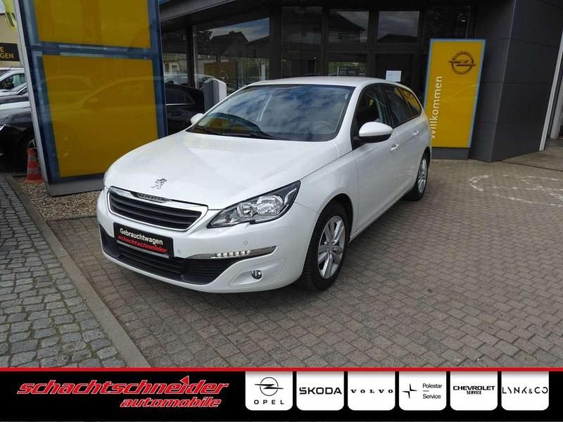 Schneeweiß Gebraucht 2015 Peugeot 308 SW Kombi | 5.490 € - Bild 1/4