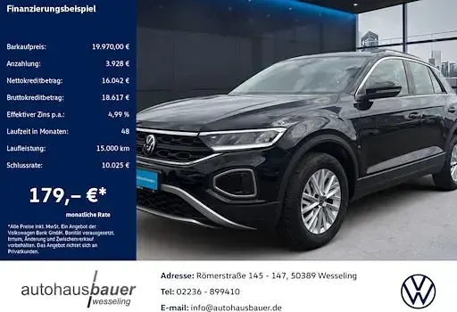 Gebraucht VW T-Roc Life 110 PS (80 kW) 2022 Schwarz SUV
