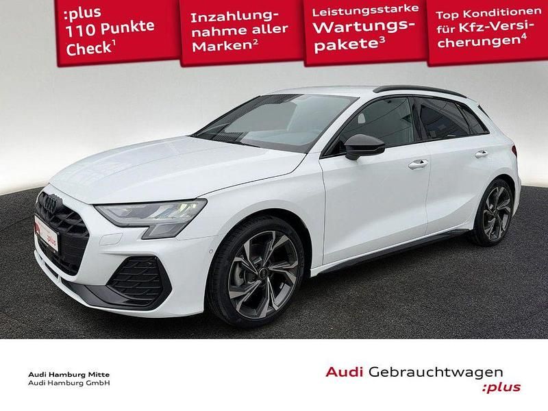 Weiß Gebraucht 2024 Audi A3 Sportback S-Line Limousine | 36.450 € (Fairer Preis) - Bild 1/3