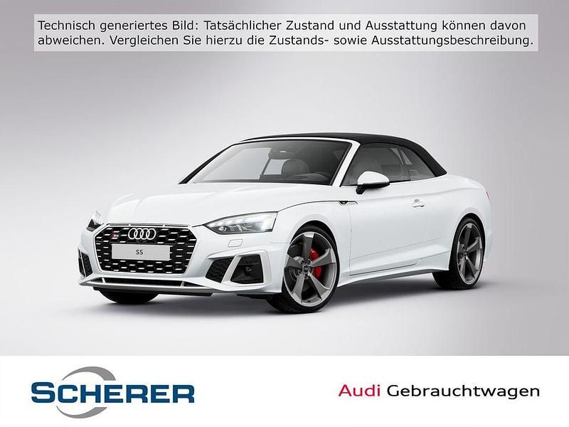 Gletscherweiß metallic/verdeck Gebraucht 2023 Audi S5 Cabriolet Sport Cabrio | 54.980 € (Fairer Preis) - Bild 1/3