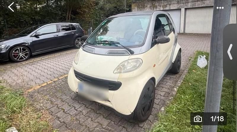 Beige Gebraucht 2002 Smart ForTwo Coupé Kleinwagen | 500 € (Guter Preis) - Bild 1/4