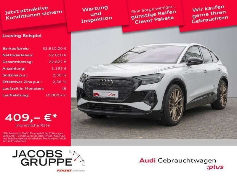 Gletscherweiss Gebraucht 2024 Audi Q4 e-tron SUV | 52.810 € (Fairer Preis) - Bild 1/4