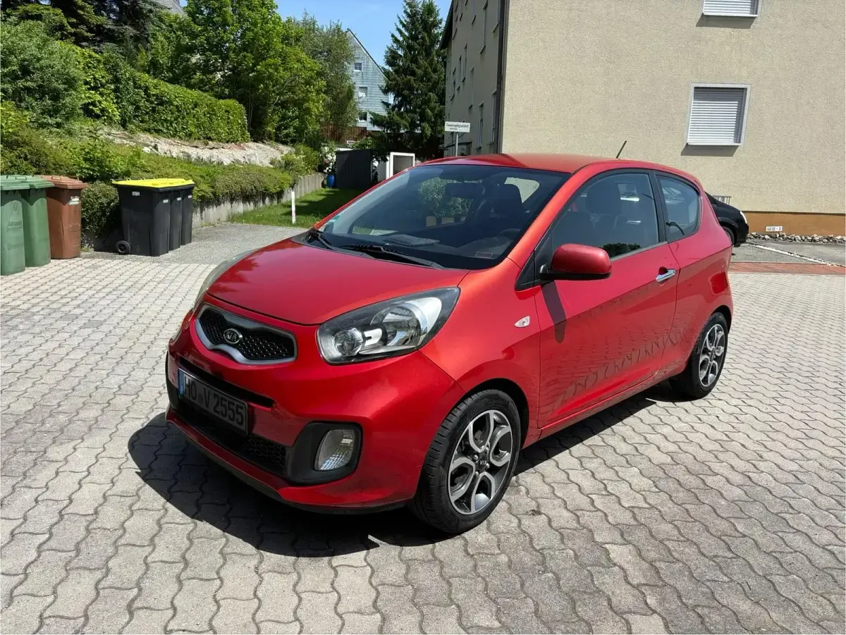 Gebraucht Kia Picanto 2011 Rot Kleinwagen