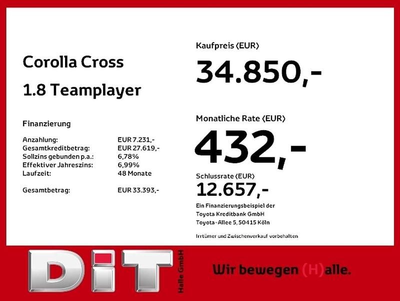 Gebraucht Toyota Corolla Cross Basis 140 PS (102 kW) 2025 Platinumweiß perleffekt SUV