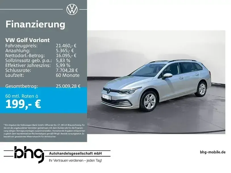 Gebraucht VW Golf VIII Life 116 PS (85 kW) 2024 Kombi