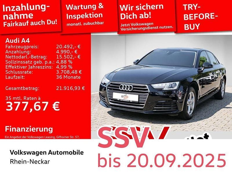 Brillantschwarz Gebraucht 2018 Audi A4 Design Limousine | 20.492 € (Fairer Preis) - Bild 1/2