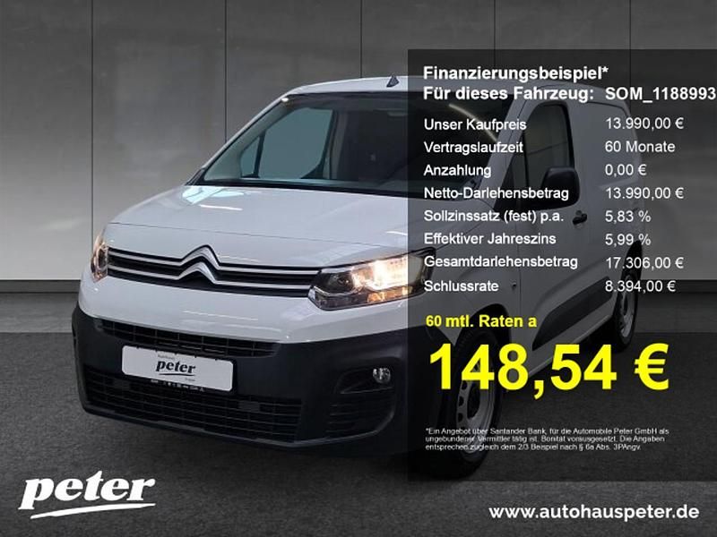 Weiß Gebraucht 2020 Citroën Berlingo PureTech Limousine | 13.990 € (Guter Preis) - Bild 1/1