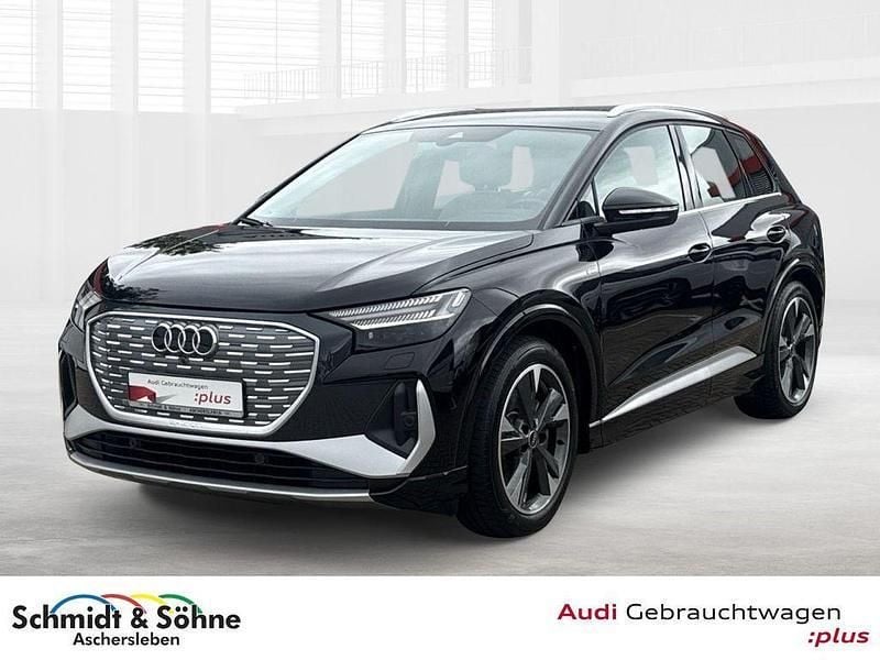 Schwarz metallic Gebraucht 2022 Audi Q4 e-tron S-Line SUV | 38.970 € (Fairer Preis) - Bild 1/4