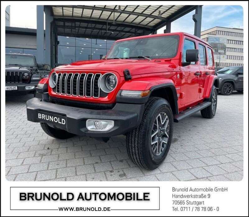 Firecracker red Gebraucht 2024 Jeep Wrangler Sahara SUV | 59.900 € (Fairer Preis) - Bild 1/4