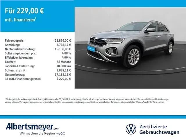 Silber Gebraucht 2022 VW T-Roc Life SUV | 21.898 € (Fairer Preis) - Bild 1/4