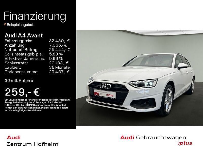 Weiß Gebraucht 2022 Audi A4 S-Line Kombi | 32.480 € (Superpreis) - Bild 1/4