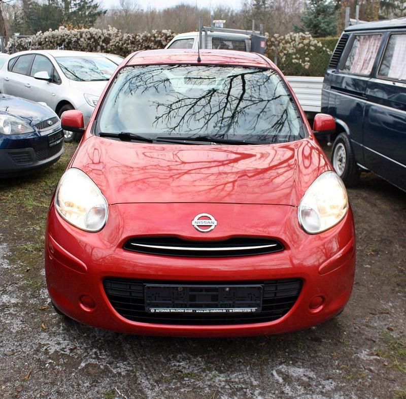 Gebraucht Nissan Micra Acenta 80 PS (58 kW) 2011 Rot Kleinwagen