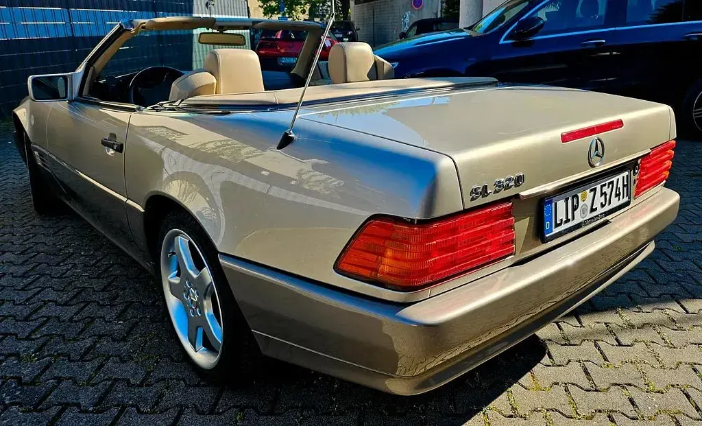 Gebraucht Mercedes SL320 231 PS (169 kW) 1994 Gold Cabrio