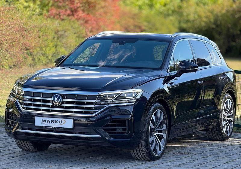 Blau Gebraucht 2021 VW Touareg R-line SUV | 50.590 € (Fairer Preis) - Bild 1/4