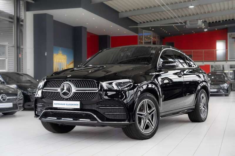 Ung. schwarz unilack Gebraucht 2020 Mercedes GLE350e AMG line Coupé | 59.780 € (Superpreis) - Bild 1/4