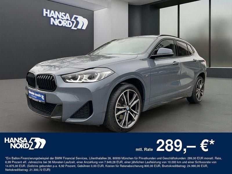 Grau / storm bay (metallic) Gebraucht 2021 BMW X2 Sport Line SUV | 28.450 € (Fairer Preis) - Bild 1/4