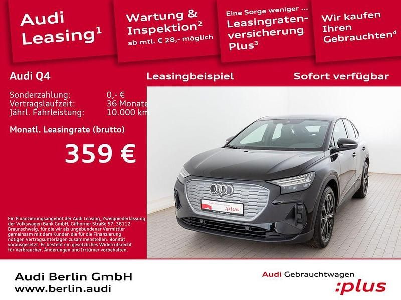 Schwarz Gebraucht 2023 Audi Q4 Sportback e-tron Sport SUV | 26.900 € (Superpreis) - Bild 1/3