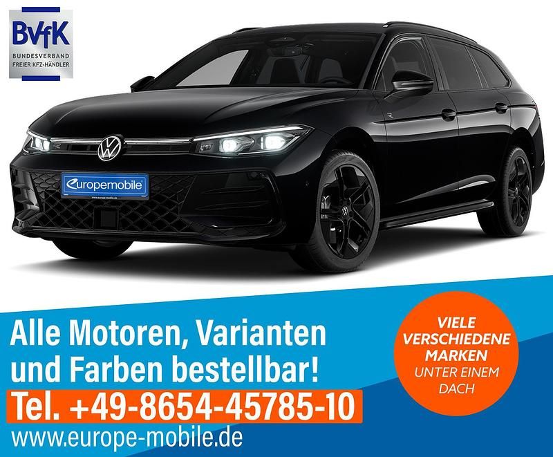Neu VW Passat R-line 193 PS (141 kW) 2025 Grenadillschwarz meta.../schwarz Kombi