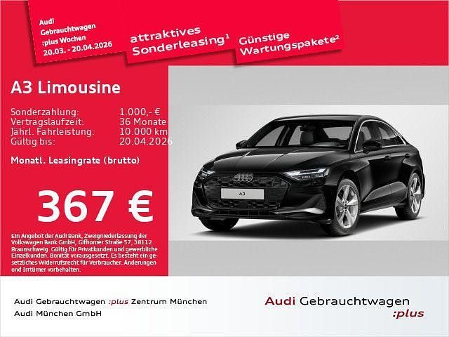 Gebraucht Audi A3 Advanced Plus 150 PS (110 kW) 2025 Mythosschwarz metallic Limousine