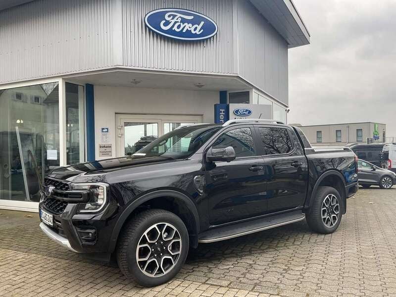 Agate black metallic schwarz Gebraucht 2024 Ford Ranger Wildtrack Abholung | 55.950 € (Guter Preis) - Bild 1/4