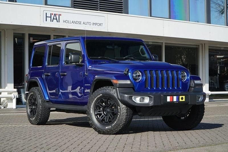 Blau Gebraucht 2019 Jeep Wrangler Unlimited Sahara SUV | 46.800 € (Teuer) - Bild 1/4