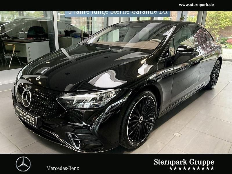 Lack obsidianschwarz Gebraucht 2024 Mercedes EQE350 AMG Limousine | 58.290 € (Teuer) - Bild 1/4