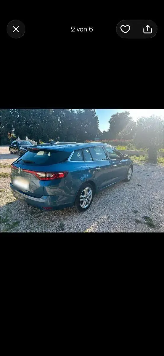 Gebraucht Renault Mégane GrandTour Play 110 PS (80 kW) 2018 Blau Kombi