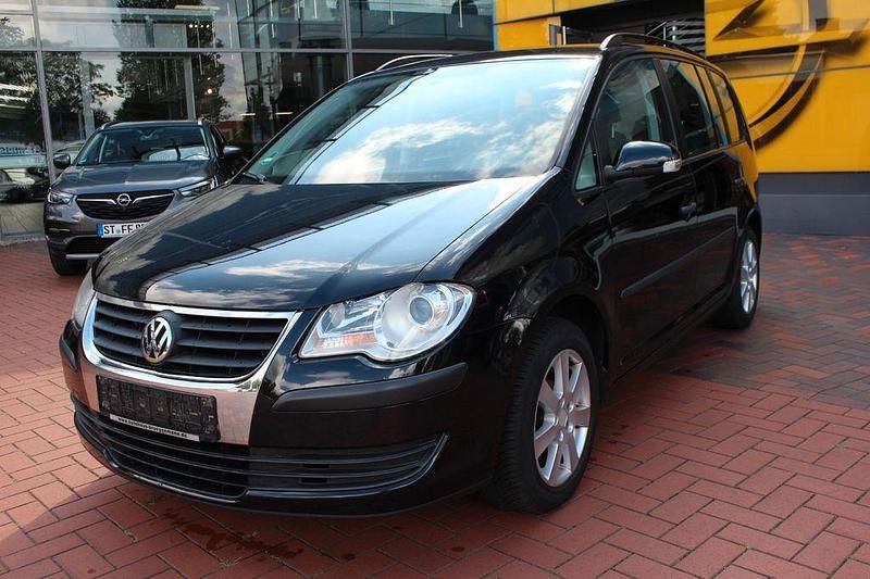 Gebraucht VW Touran Conceptline 105 PS (77 kW) 2007 Schwarz Van / Kleinbus
