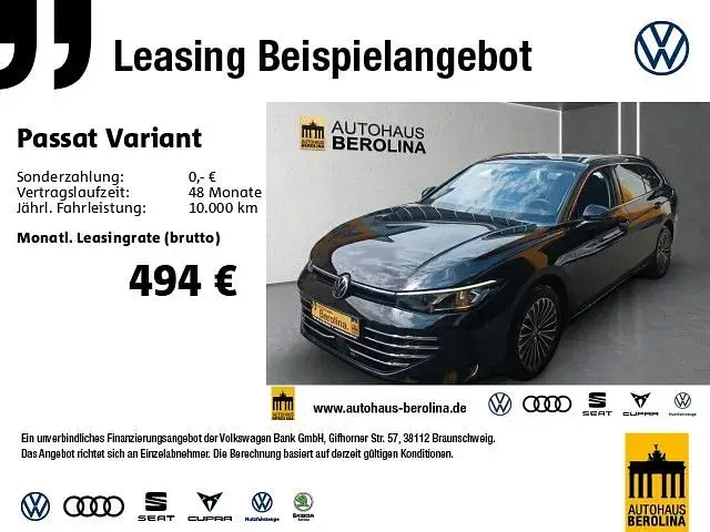 Neu VW Passat Elegance 150 PS (110 kW) 2026 Schwarz Kombi