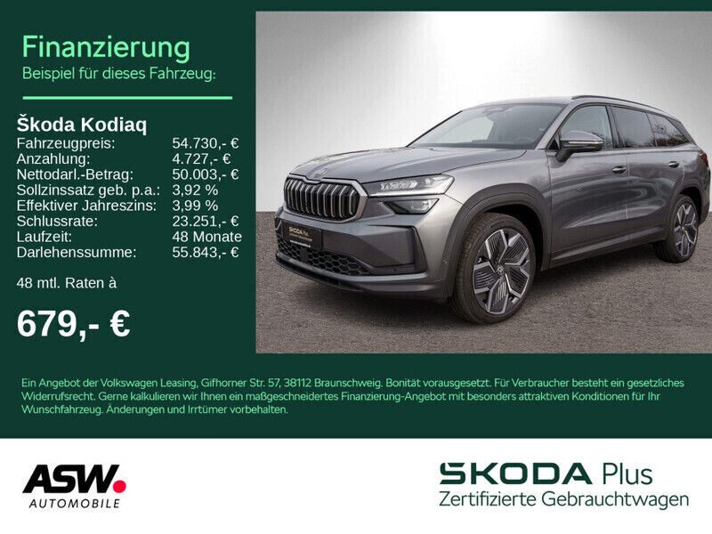 Graphite grau metallic Gebraucht 2024 Skoda Kodiaq Selection SUV | 54.730 € - Bild 1/4
