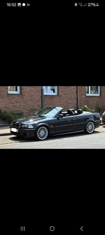 Schwarz Gebraucht 2001 BMW 330 Cabriolet M Sport Cabrio | 11.500 € (Guter Preis) - Bild 1/4