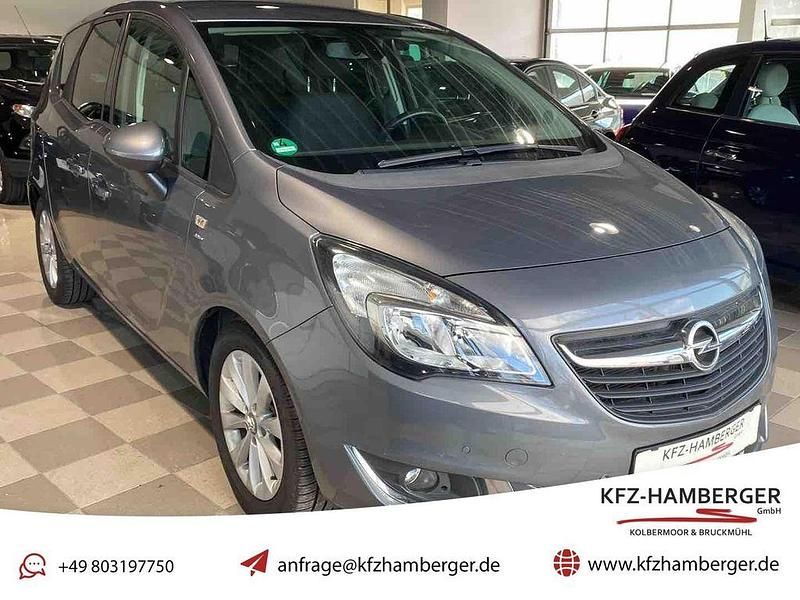 Silber Gebraucht 2016 Opel Meriva drive Van / Kleinbus | 12.580 € (Teuer) - Bild 1/4