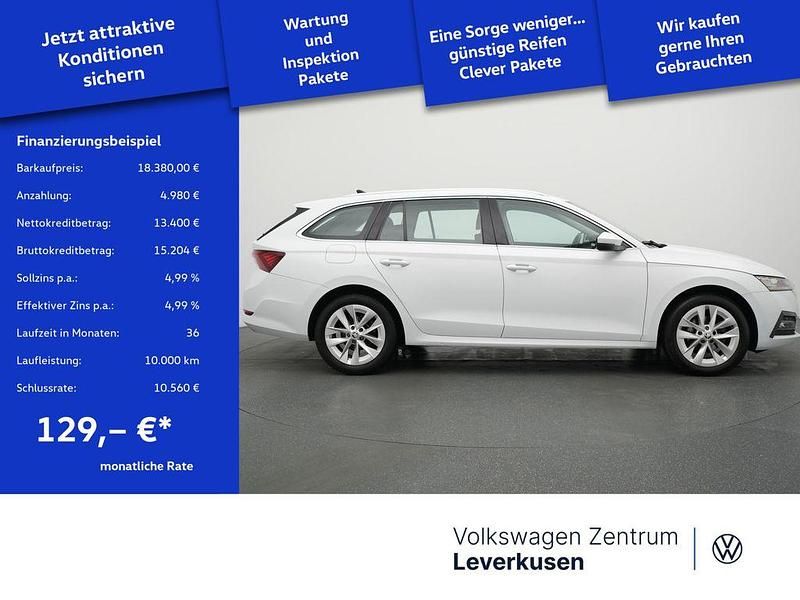 Gebraucht Skoda Octavia First Edition 110 PS (80 kW) 2020 Weiss Kombi