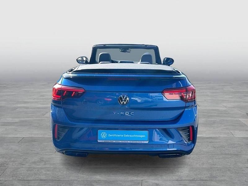 Gebraucht VW T-Roc Cabriolet Style 150 PS (110 kW) 2022 Ravennablau metallic schwarz Cabrio