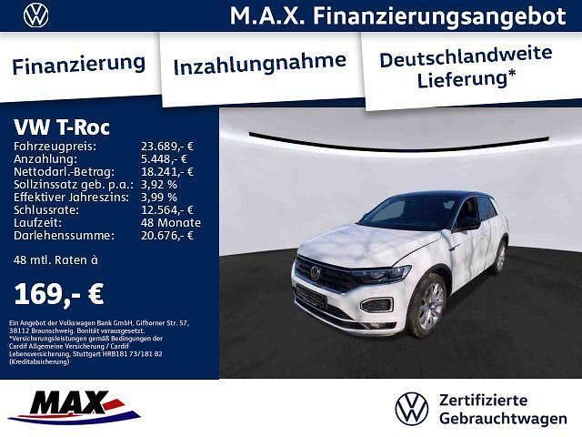 Weiß Gebraucht 2021 VW T-Roc Sportline SUV | 23.689 € (Fairer Preis) - Bild 1/3