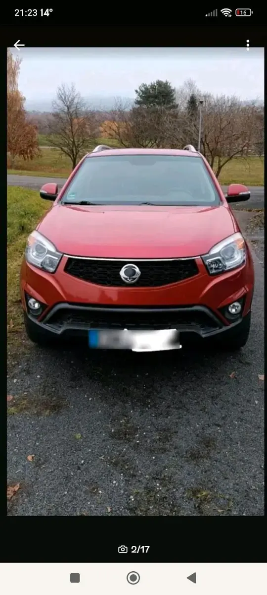Gebraucht SsangYong Korando 150 PS (110 kW) 2014 Rot SUV