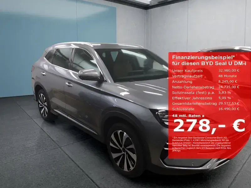 Gebraucht BYD Seal U Design 324 PS (238 kW) 2025 Grau SUV