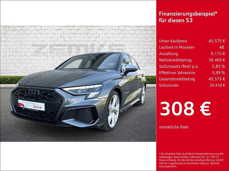 Grau Gebraucht 2024 Audi S3 Ambiente Limousine | 45.575 € (Etwas zu teuer) - Bild 1/4
