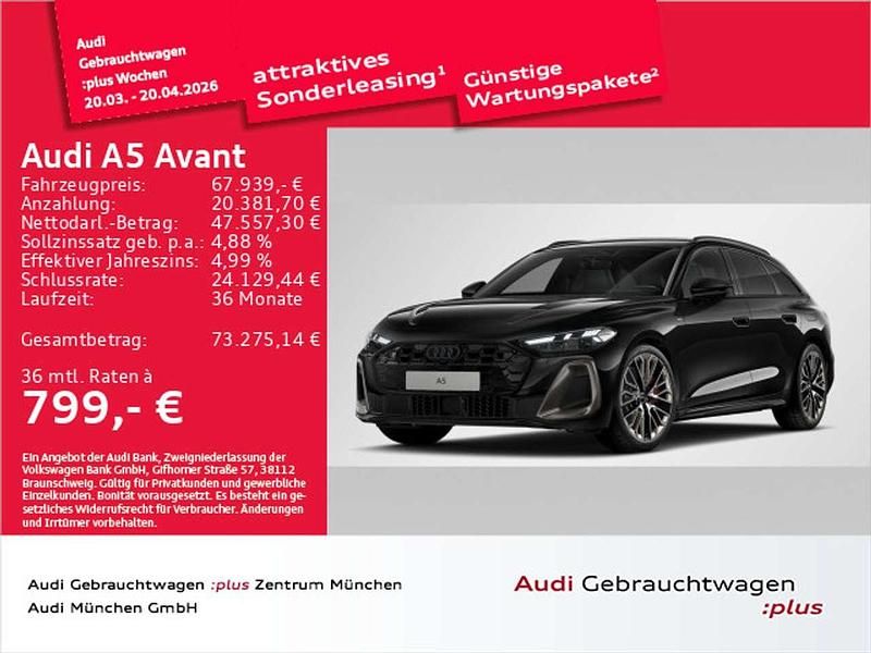 Gebraucht Audi A5 Edition .1 367 PS (269 kW) 2025 Mythosschwarz metallic Kombi