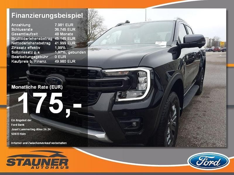 Agateblack Neu 2025 Ford Ranger Wildtrack Abholung | 49.980 € (Superpreis) - Bild 1/4