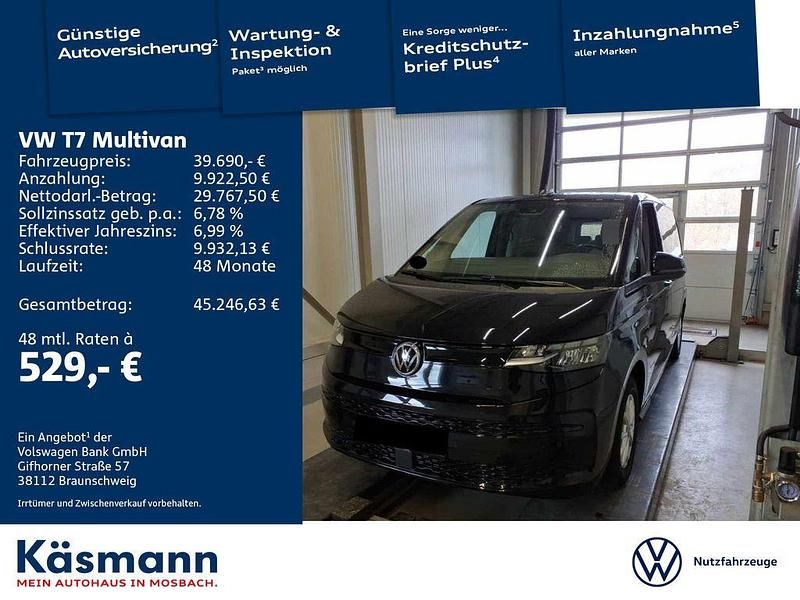 Gebraucht VW Multivan Basis 136 PS (100 kW) 2022 Schwarz Van