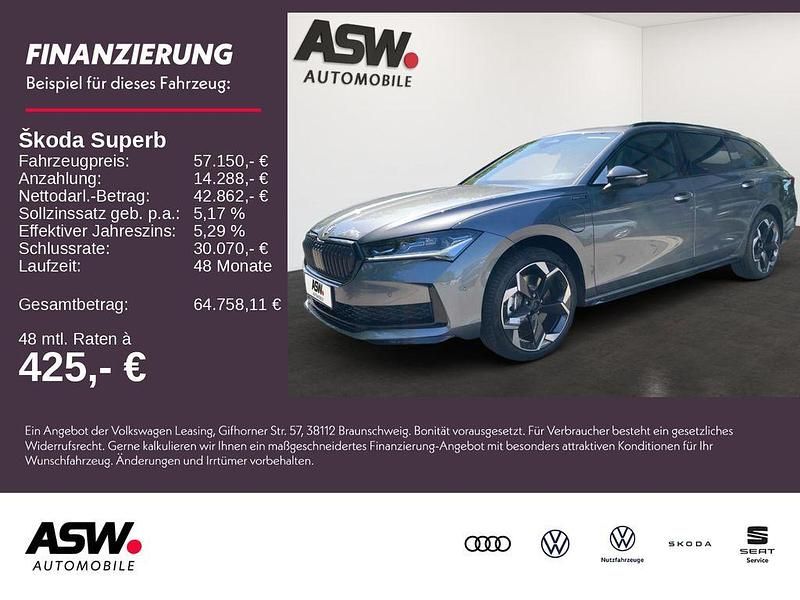 Grau Neu 2025 Skoda Superb SportLine Kombi | 57.150 € (Teuer) - Bild 1/4