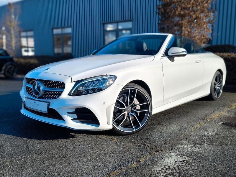 Weiß Gebraucht 2019 Mercedes C180 AMG Cabrio | 23.990 € (Superpreis) - Bild 1/4