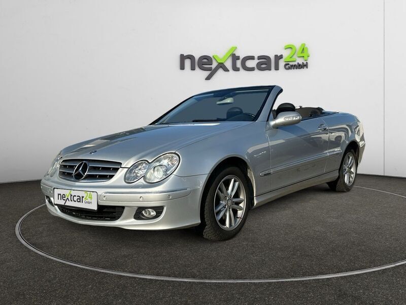 Silver metallic Gebraucht 2007 Mercedes CLK200 Cabrio | 9.990 € (Guter Preis) - Bild 1/4