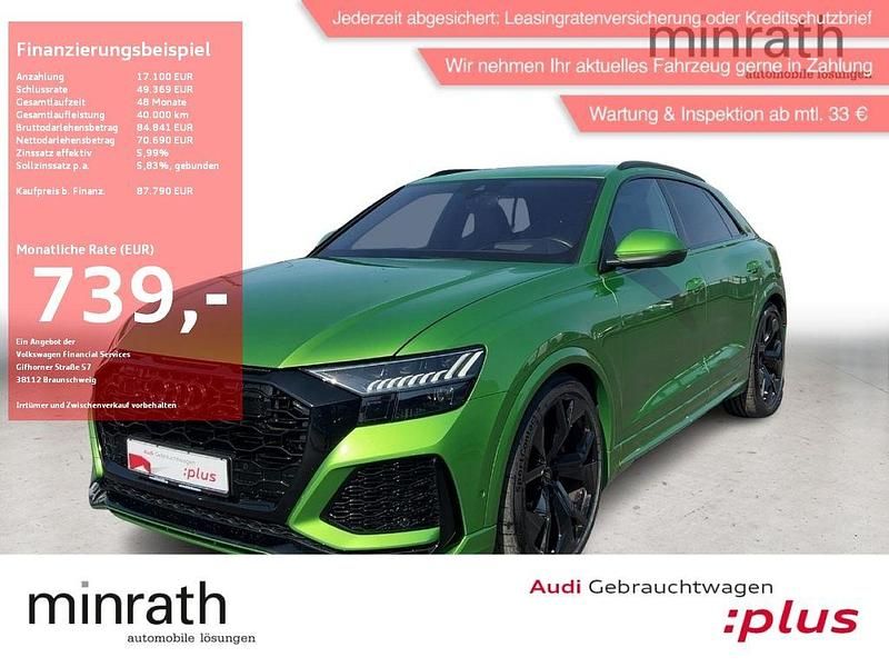 Grün Gebraucht 2022 Audi RS Q8 Ambiente SUV | 87.790 € (Superpreis) - Bild 1/4