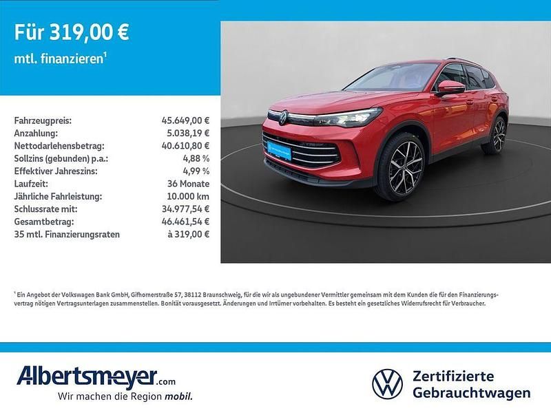 Rot Gebraucht 2025 VW Tiguan Elegance SUV | 45.649 € (Fairer Preis) - Bild 1/4