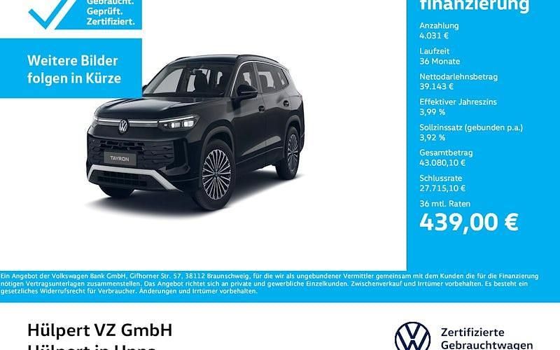 Schwarz Gebraucht 2025 VW Tayron Life SUV | 43.174 € - Bild 1/4